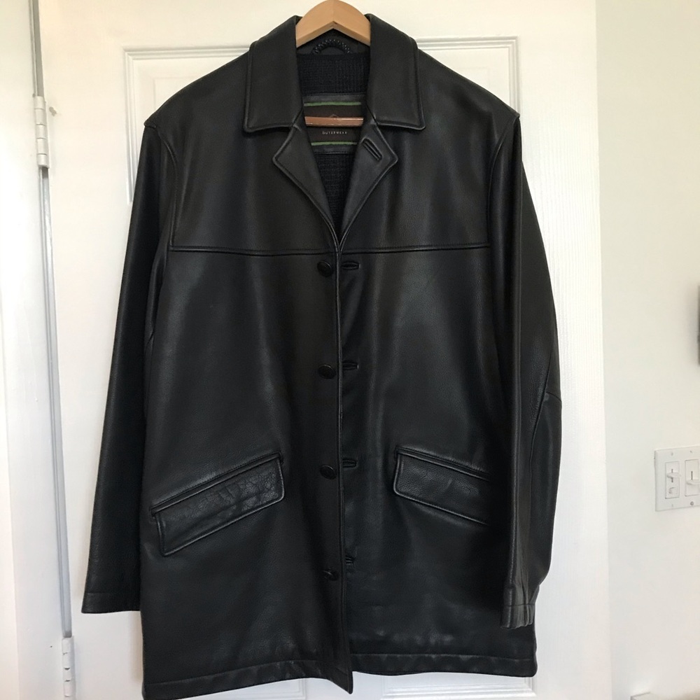 Joseph Abboud Leather Coat
